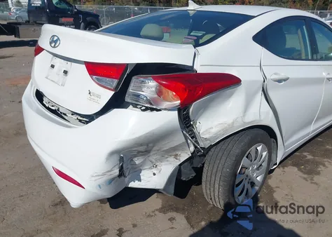 2012 Hyundai Elantra Gls from USA, damaged, VIN 5NPDH4AE1CH108601